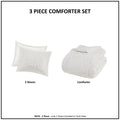 Comforter Mini Set Ivory Full Queen Full Ivory Cotton