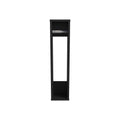 Supai Toilet Paper Holder In Melamine, Black Black Particle Board Melamine