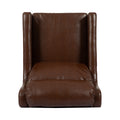 Club Chair Dark Brown Pu