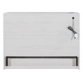 Full Size Murphy Bed With Large Drawers,White Full White Plywood