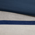 7 Piece Faux Suede Comforter Set Blue Queen Queen Blue Polyester