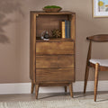 Chest Of 3 Drawer Light Oak Wood