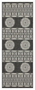 Sunshine Gc Har2023 Anthracite 5 Ft. 3 In. X 7 Ft. 3 In. Indoor Outdoor Area Rug Anthracite Polyester Polypropylene