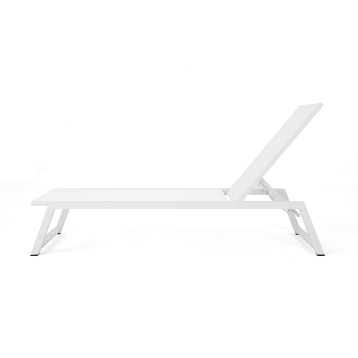 Myers Chaise Lounge Mp2 White Metal Mesh