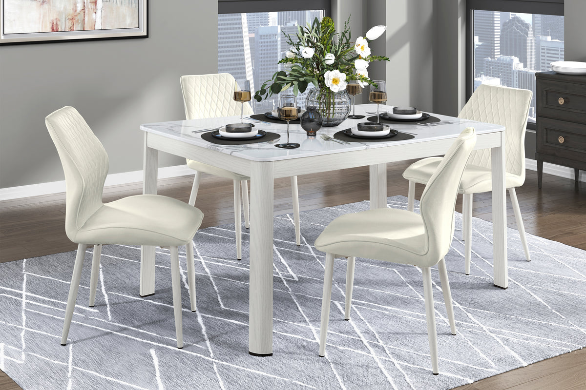 Modern Dining Side Chairs Set Of 2, Beige Velvet Upholstered White Metal Legs Furniture Beige Dining Room Modern,Ultra Modern Side Chair Metal