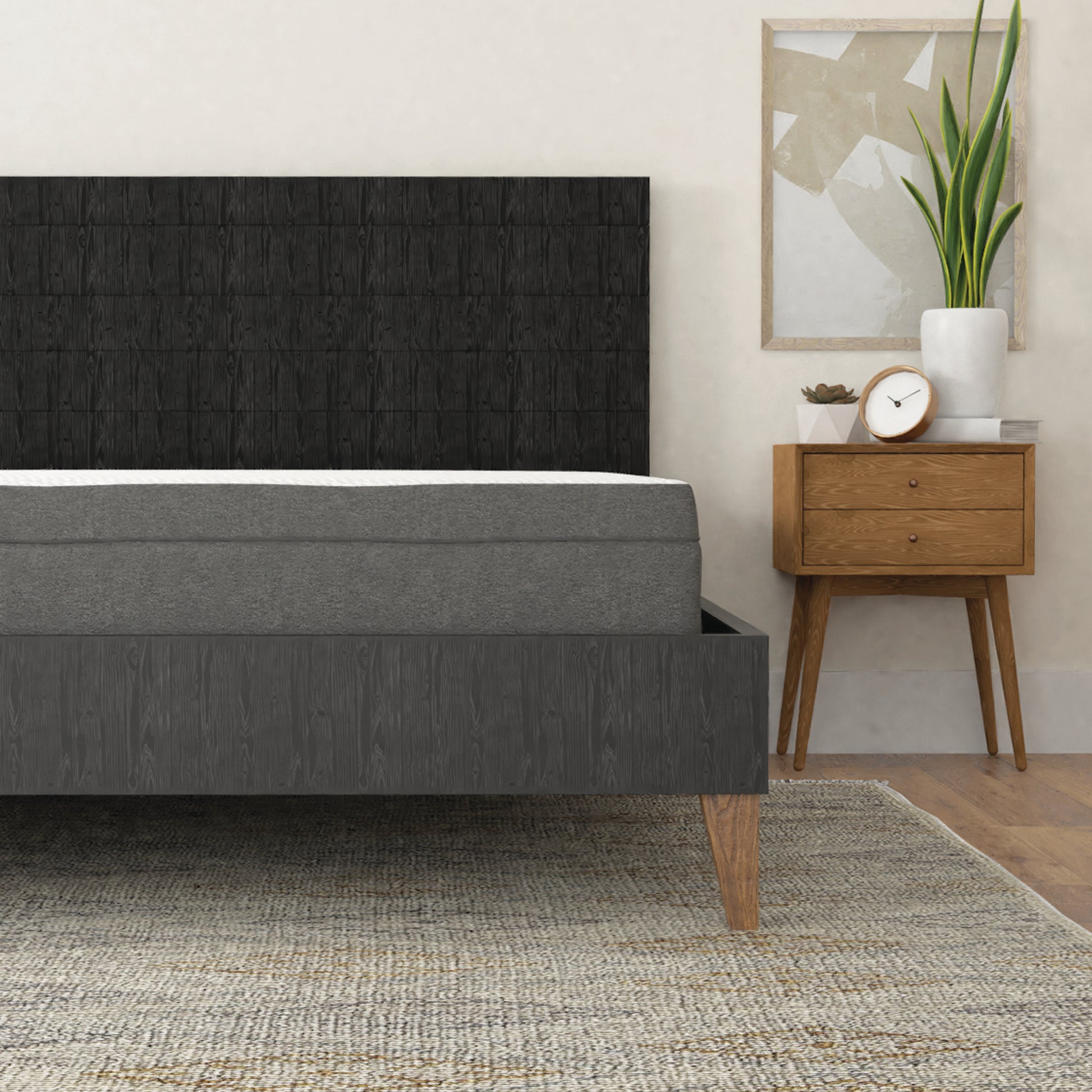 8" Daisy Firm Memory Foam Mattress With Edge Support And Air Grid King White Foam King