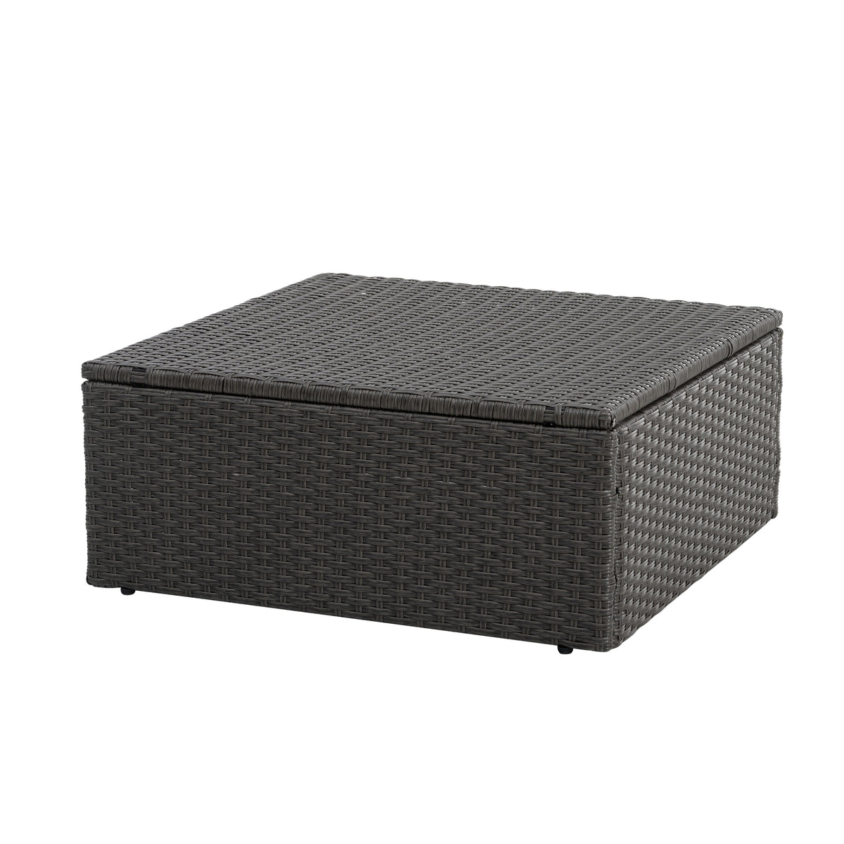 Patio Furniture, Outdoor Furniture, Seasonal Pe Wicker Furniture,7 Pcs Set Wicker Furniture With Lounger Sofa Yes Dark Gray Seats 6 Pe Rattan Iron Waterproof Fabric