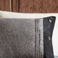 7 Piece Faux Suede Comforter Set Grey Queen Queen Grey Polyester