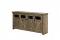 Farmhouse Sideboard Buffet Cabinet With Storage With 4 Doors, Kitchen Storage Cabinet, Coffee Bar Cabinet With Adjustable Shelf For Kitchen, Living Room, L68.35''*W15.35