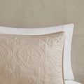 3 Piece Reversible Bedspread Set Khaki King Cal King King Khaki Microfiber