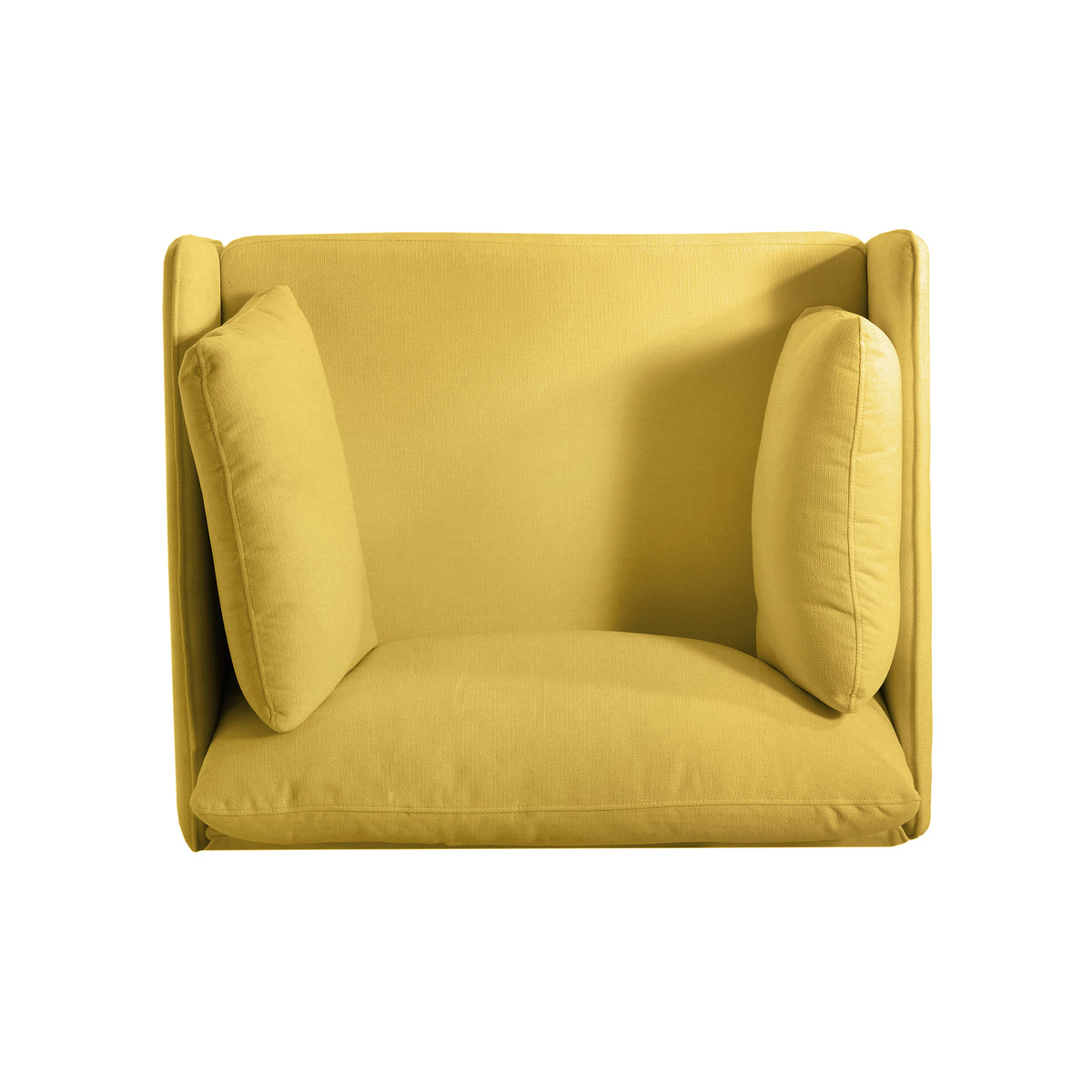 39" Modern Upholstered Accent Chair With Soft Cushions, Sleek Armrest Design And Sturdy Wooden Legs, Cozy Seating For Living Room, Bedroom, Or Office Lounge Yellow Metal,Polyester,Solid Wood Mdf