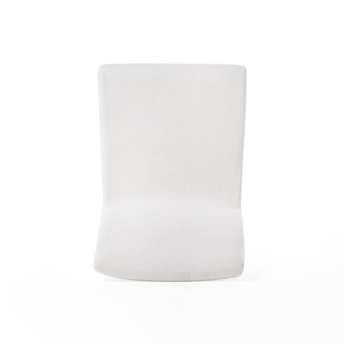 Dining Chair Set Of 2 Light Beige Fabric