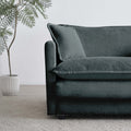 4 Piece Upholstered Sectional Sofa, 1 Piece Of 2 Seater Sofa And 2 Piece Of Ottomans2 Seater Loveseat Lounge With Ottomansgray Chenille Gray Chenille 2 Seat