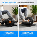 Under Desk Elliptical Machine With Remote Control, Electric Ellipse Leg Exerciser For Seniors Adults Home, 12 Adjustable Speeds, Quiet Portable Seated Pedal Exerciser, Led Monitor, Fully Assembled