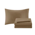 12 Piece Comforter Set With Cotton Bed Sheets Black King King Black Cotton