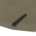 The Granada Recliner In Sage Gray Gray,Sage Manual Handle Wood Handle Microsuede,Polyester
