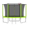8Ft Trampoline Green Green Metal