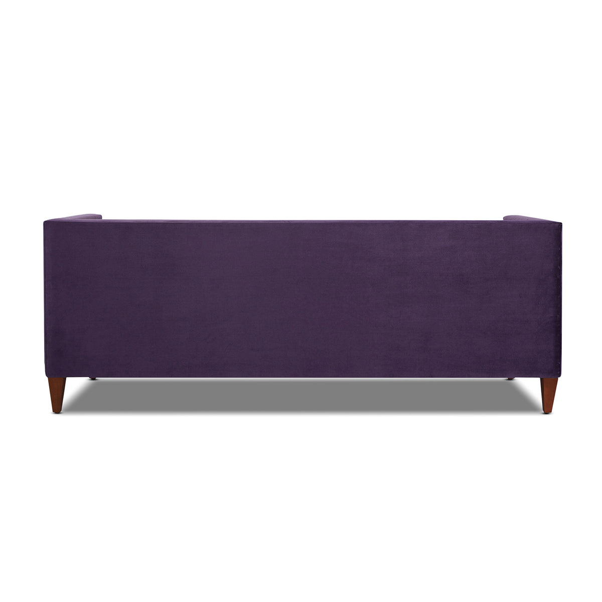 Jack 84" Modern Tuxedo Tufted Sofa, Purple Velvet Purple Foam Velvet 3 Seat