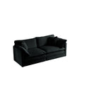 2 Seater Loveseat And Chair Set, 2 Piece Sofa & Chair Set, Loveseat And Accent Chair2 Piece Upholstered Chenille Sofa Living Room Couch Furniture 1 2 Seat ,Black Chenille Black Chenille 3 Seat