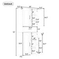 Bathroom Storage Cabinet With Multi Functional Storage Space, Drawer With Slide Rails, Adjustable Shelf, White White Mdf