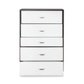 Eloy White & Espresso Finish Chest Espresso,White Mdf