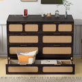 Full Size Murphy Bed With Large Drawers,Espresso Full Espresso Plywood