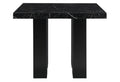 Mikha Black Bar Table Black Rubber Wood