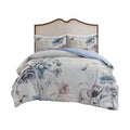 King Cal King 3 Piece Cotton Printed Duvet Cover Set King Multicolor Polyester