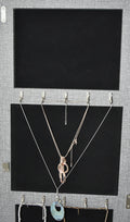 Fashion Simple Jewelry Storage Mirror Cabinet With Led Lights Can Be Hung On The Door Or Wall Grey Mdf