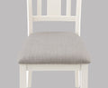 Beautiful 6 Pc Dinette Chalk Gray Finish Rectangular Table Upholstered Chair Bench Dining Room Wooden Dining Set Furniture Transitional Contemporary Style Wood Wood Antique White Gray Seats 6 Wood Dining Room 60 Inches Fixed Table Transitional 4 Leg