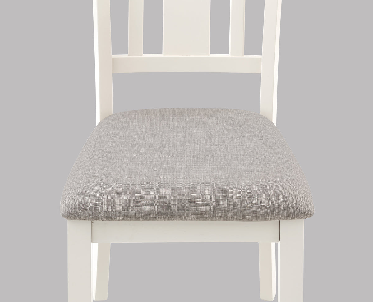 Beautiful 6 Pc Dinette Chalk Gray Finish Rectangular Table Upholstered Chair Bench Dining Room Wooden Dining Set Furniture Transitional Contemporary Style Wood Wood Antique White Gray Seats 6 Wood Dining Room 60 Inches Fixed Table Transitional 4 Leg
