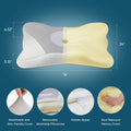 Sleeping Pillow, Bedroom Bedding, Neck Support Pillow, Gray,1 Piece Grey Fabric