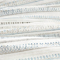 3 Piece Printed Microfiber Seersucker Quilt Set Taupe Blue King Cal King King Taupe Blue Polyester