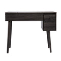 Harzen Storage Vanity W Mirror Black Mdf