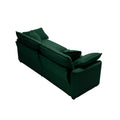 Modern Fabric Living Room Sofa Two Piece Set, Two 2 Seater Sofas With 8 Cushion Upholstery Large Deep Seat Recliner, Green Corduroy Fabric Green Corduroy 5 Seat