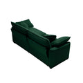 Modern Fabric Living Room Sofa Two Piece Set, Two 2 Seater Sofas With 8 Cushion Upholstery Large Deep Seat Recliner, Green Corduroy Fabric Green Corduroy 4 Seat