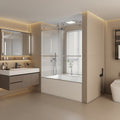 Top Rail Only, Stainless Steel Top Track With Buffer For Shower Door, 24D02P02 T60Chx Chrome Stainless Steel