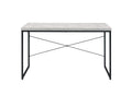 Bob Antique White & Black Finish Writing Desk Antique White,Black Metal,Synthetic Wood