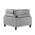 6Pc Modular Sectional Set Gray Corduroy Upholstery 3X Armless Chairs 3X Corner Seats Soft Pillows Living Room Furniture Gray Corduroy Wood Primary Living Space Contemporary,Modern Modular
