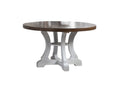 White Dining Room Wooden 1Pc Round Dining Table Elegant Design Furniture White Seats 4 White Classic,Contemporary,Traditional Rubberwood Round Rubber Wood,Solid Wood