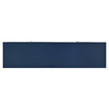 Stylish Sideboard With Wave Geometric Design, Conical Legs, Adjustable, Suitable For Study, Entryway And Living Room Navy Blue American Design Mdf
