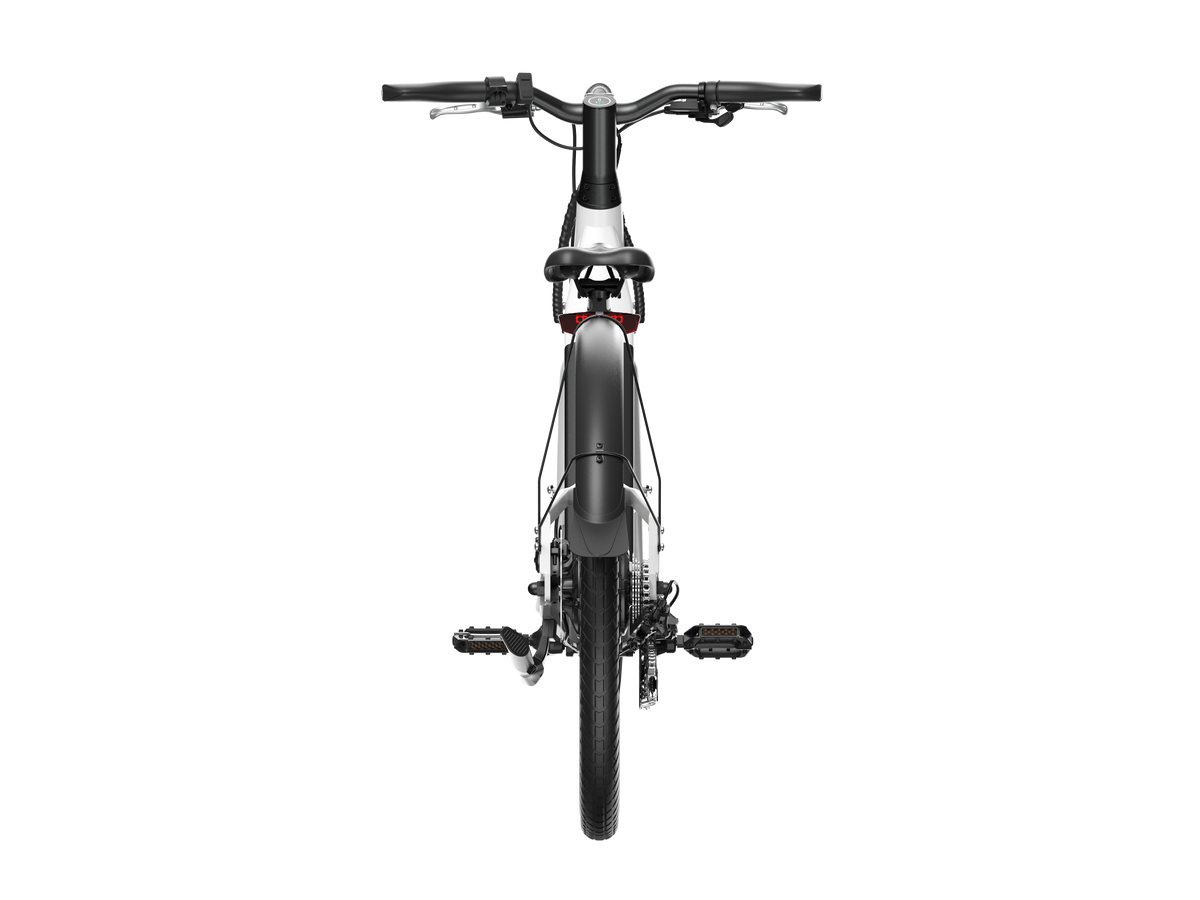 Electric Bike W 40 Miles Max Operating Range And 25 Mph Max Speed White White Aluminum
