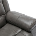 360 Swivel And Rocking Home Theater Recliner Manual Recliner Chair With Wide Armrest For Living Room,Bedroom, Grey Grey Foam Pu