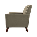 Mid Century Modern Armchair Mocha Fabric