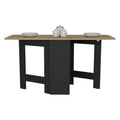Gateleg Folding Table Space Saving With Compact Design Multicolor Folding Desk Top Dining Room Freestanding Rectangular Desk Rectangular Particle Board Engineered Wood