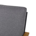 Sinclair 4Pc Chat Set Grey Metal Mesh Wood Fabric