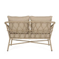Bruce Seat Brown Pe Rattan Iron Waterproof Fabric