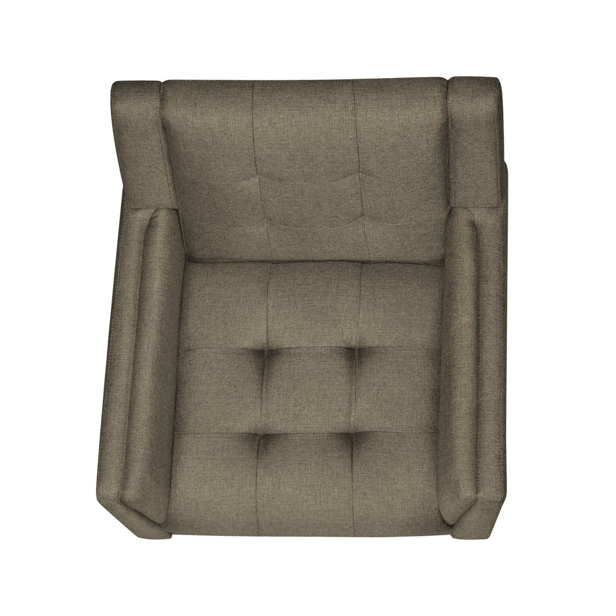 Mid Century Modern Armchair Mocha Fabric