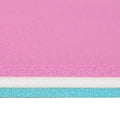 Soozier 12' X 5' Lily Pad Floating Mat With Cup Holder Table, 3 Layer Portable Roll Up Water Mat Float Dock For 2 3 People, On Lake, River, Beach, Swimming Pool, Pink Pink Plastic