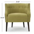 Club Chair Green Fabric